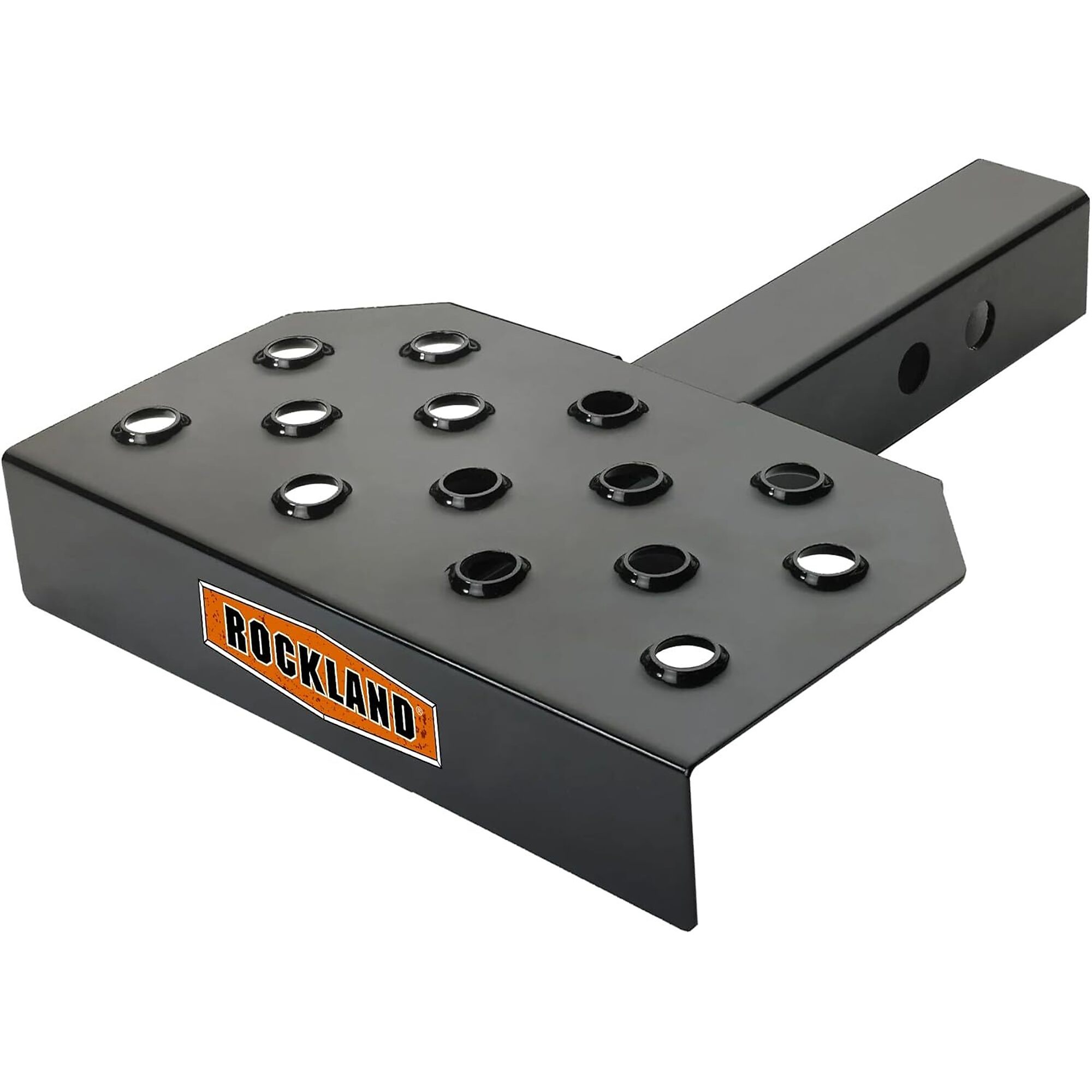 Rockland Universal Hitch Step - Fits 2in. Receiver, 300-Lb. Capacity, Solid Steel, Black Powder Coated
